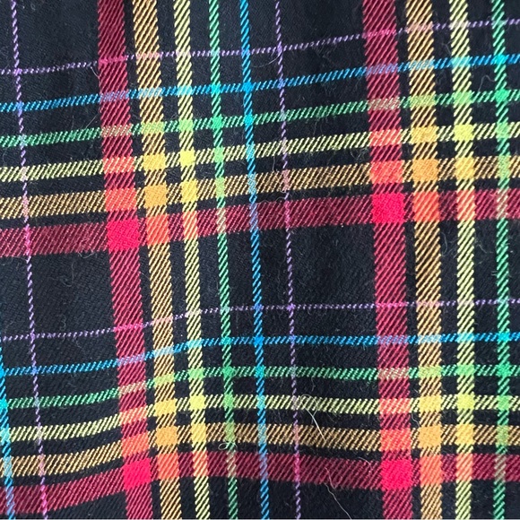 Hot Topic Women’s Rainbow Plaid Tapered Leg Pants - Picture 6 of 7